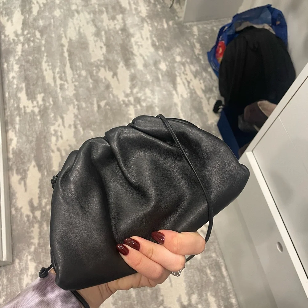 Bottega Veneta calfskin mini pouch bag with strap - Picture 6 of 12